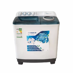 غسالة حوضين فيشر 12 كيلو – أبيض