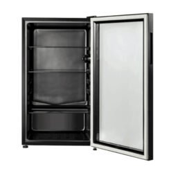 ثلاجة عرض باب واحد كولين 3.3 قدم أسود زجاجي